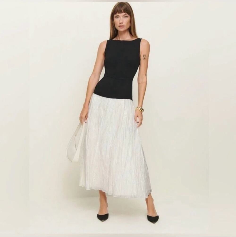Reformation NWT Cyra Sleeveless Twofer Maxi Dress Size 10